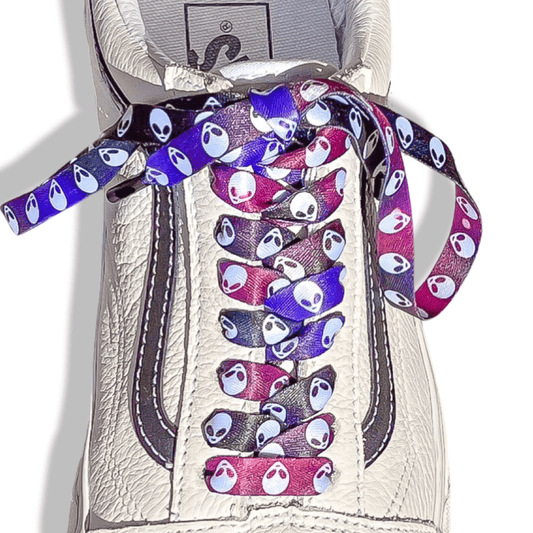 Alien Shoelaces | Flat Printed Shoelaces | 100% Recycled Materials | Adult & Kids Sizes