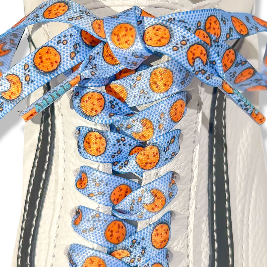 Cookie Shoelaces | Flat Printed Shoelaces | 100% Recycled Materials | Adult & Kids Sizes