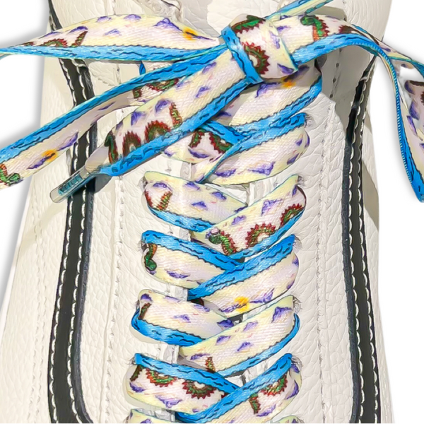 Sea Monster Shoelaces | Flat Printed Shoelaces | 100% Recycled Materials | Adult & Kids Sizes