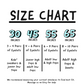 Size chart for eyelets with measurements and corresponding shoe types on a white background.