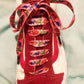 Pink Dinosaur Shoelaces | Flat Printed Shoelaces | 100% Recycled Materials | Adult & Kids Sizes