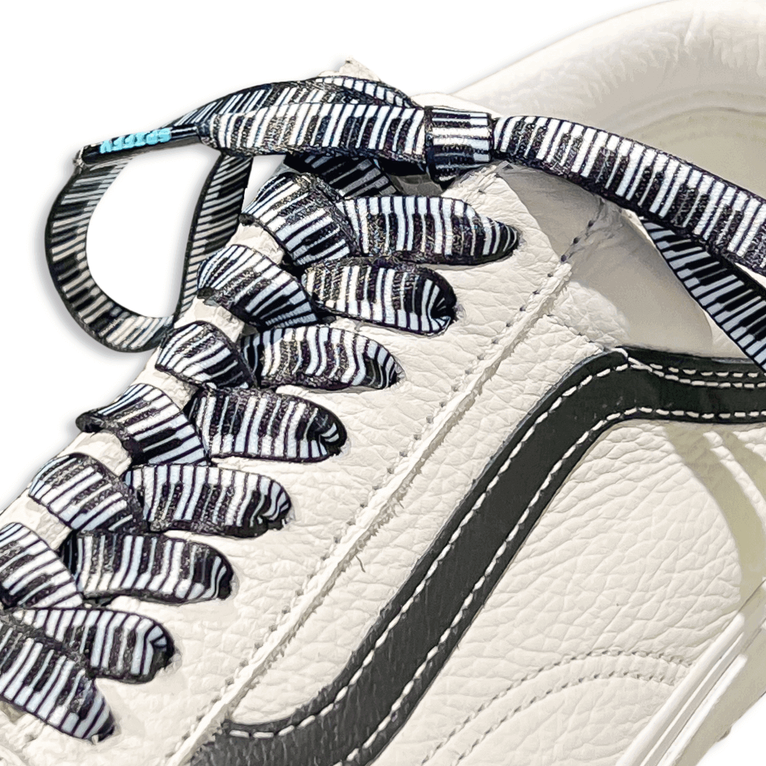 Keyboard Shoelaces | Flat Printed Shoelaces | 100% Recycled Materials | Adult Sizes