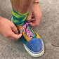 Pink Dinosaur Shoelaces | Flat Printed Shoelaces | 100% Recycled Materials | Adult & Kids Sizes