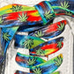 Tie-Dye Weed Shoelaces | Flat Printed Shoelaces | 100% Recycled Materials | Adult Sizes