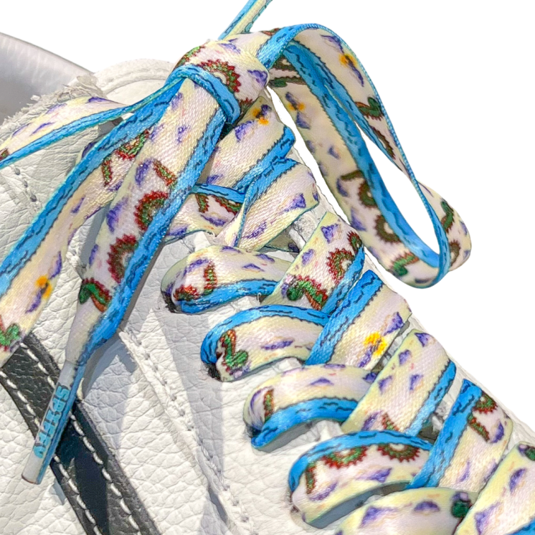 Sea Monster Shoelaces | Flat Printed Shoelaces | 100% Recycled Materials | Adult & Kids Sizes