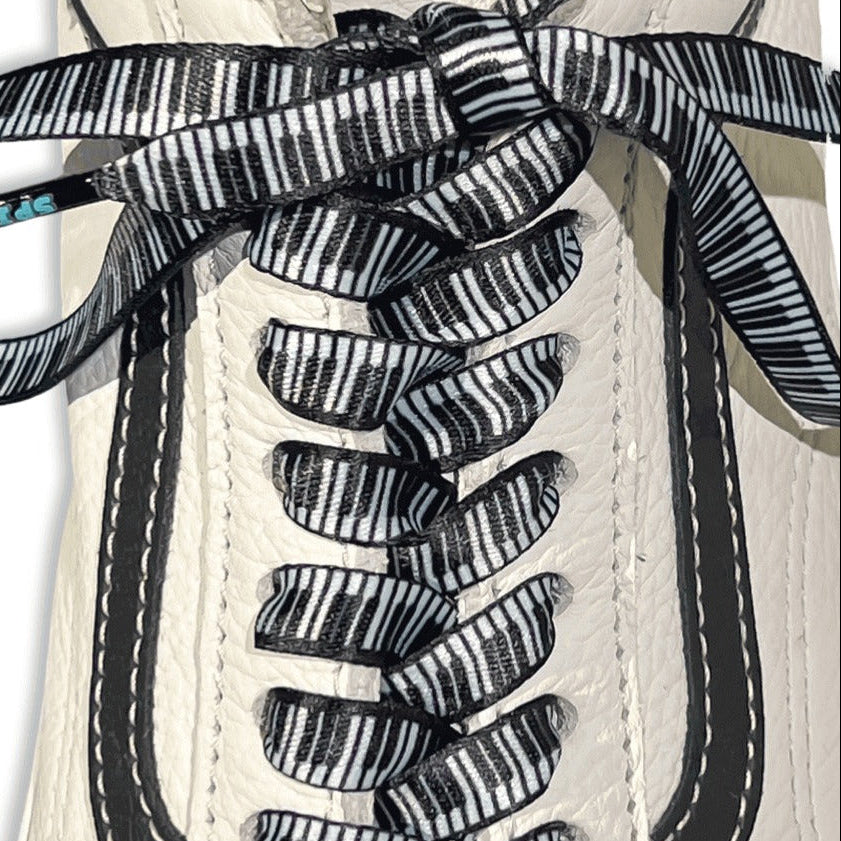 Keyboard Shoelaces | Flat Printed Shoelaces | 100% Recycled Materials | Adult Sizes
