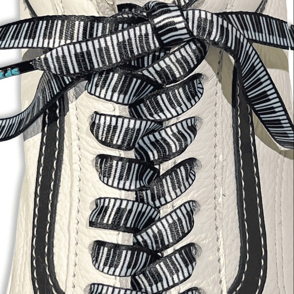 Keyboard Shoelaces | Flat Printed Shoelaces | 100% Recycled Materials | Adult Sizes