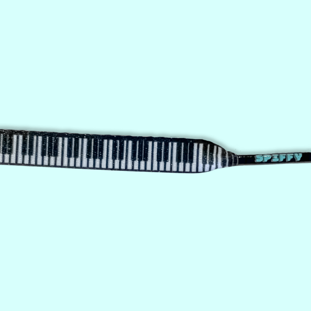 Keyboard Shoelaces | Flat Printed Shoelaces | 100% Recycled Materials | Adult Sizes