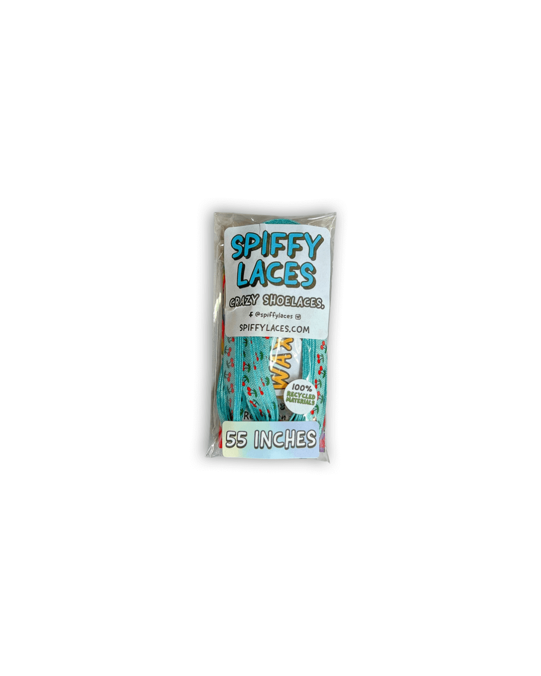 Cherry Shoelaces | Flat Printed Shoelaces | 100% Recycled Materials | Adult & Kids Sizes